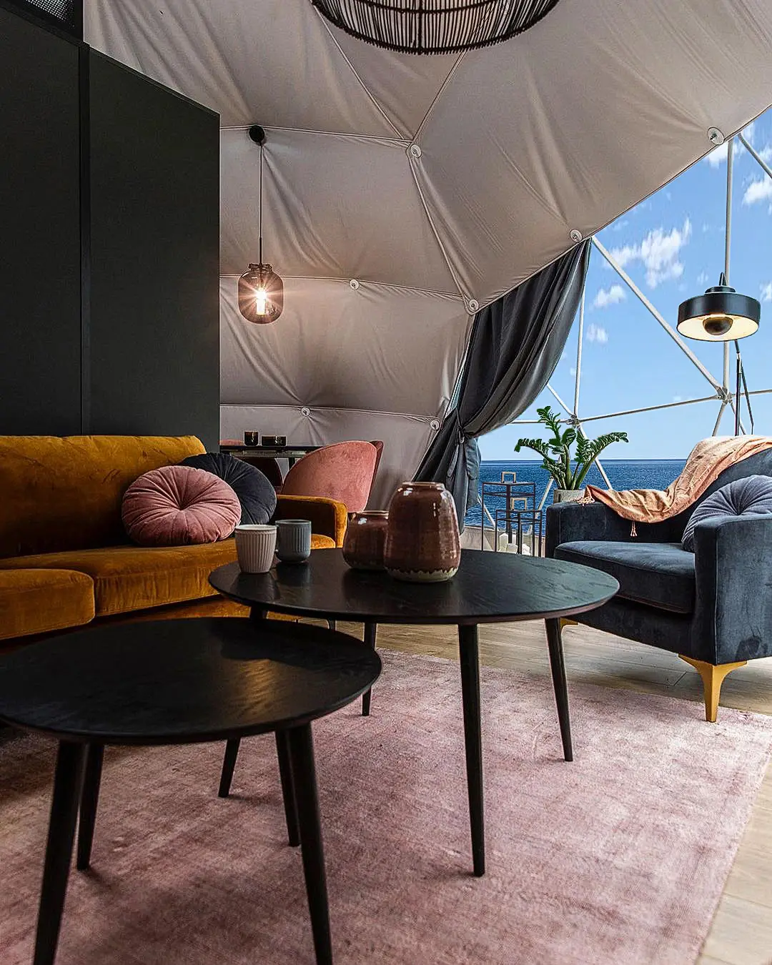 Luxury glamping detail near Lake Superior