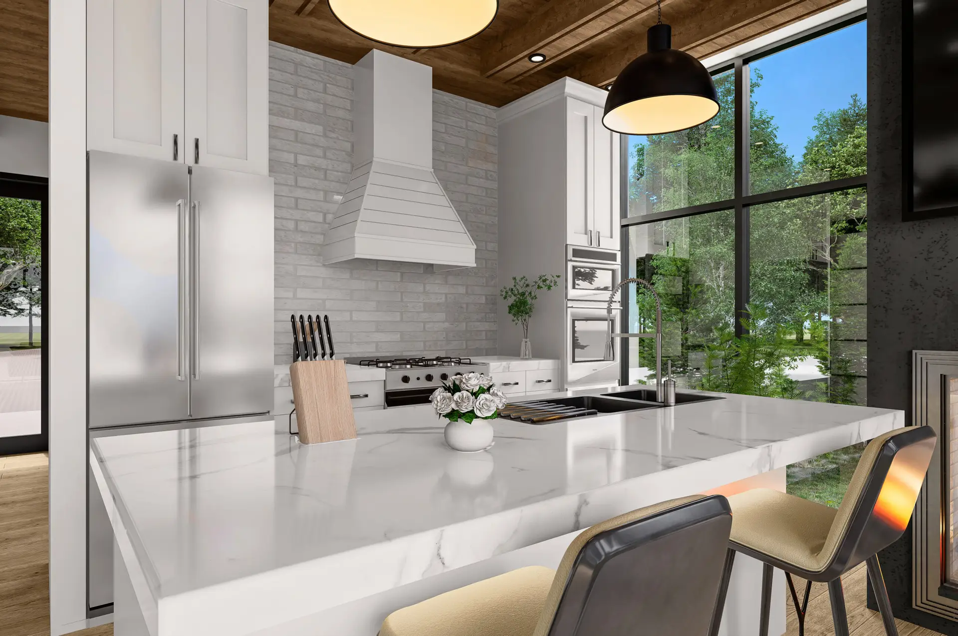 Luxury villa kitchen at The Harbors