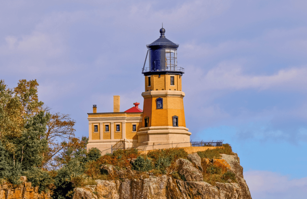 Split Rock Lighthouse near The Harbors luxury resort in Two Harbors Minnesota
