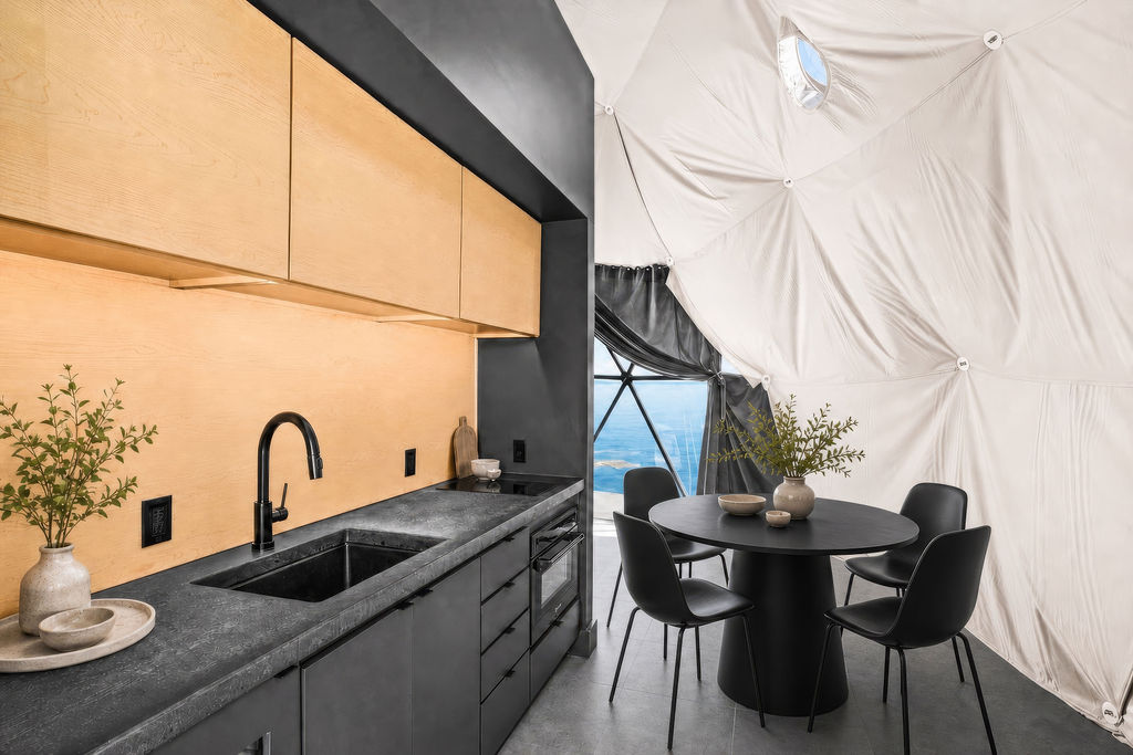 Luxury dome interior at The Harbors